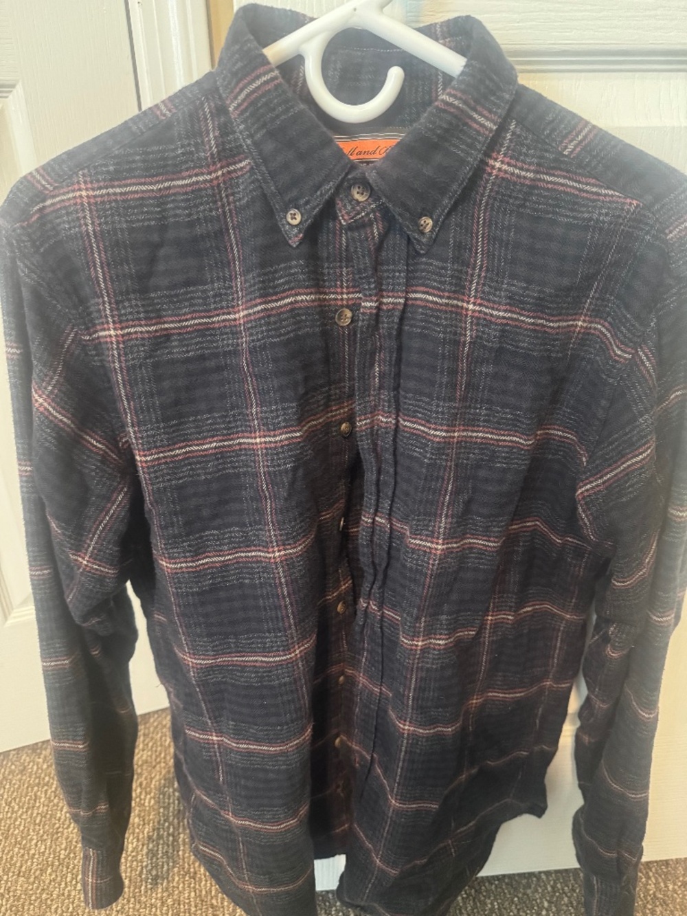 Ball and Buck Scout Shirt in Black Creek Plaid Medium 40